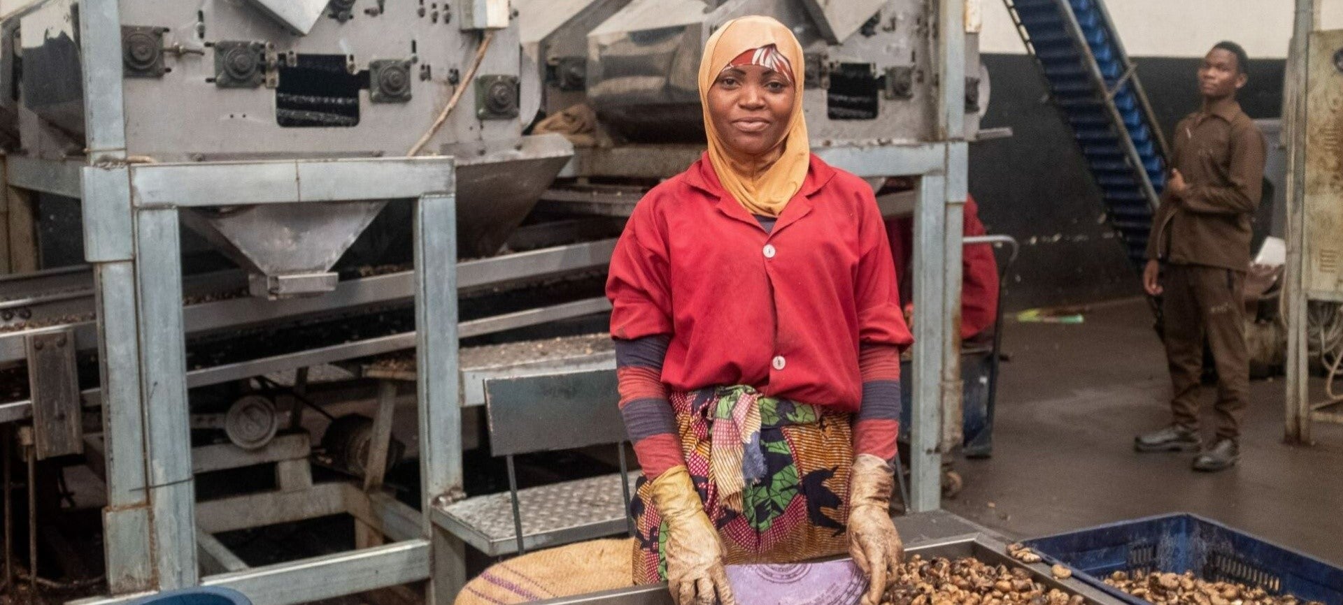 ETG female worker in an agricultural facility