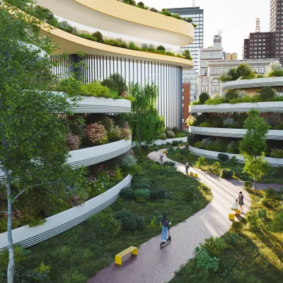 green residential area